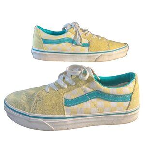 Mens 8/Womens 9.5- Vans Sk8- Low Checkerboard - Banana Cream Sneaker